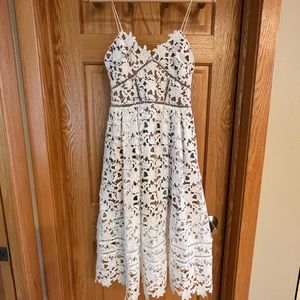 Self Portrait White Azalea dress